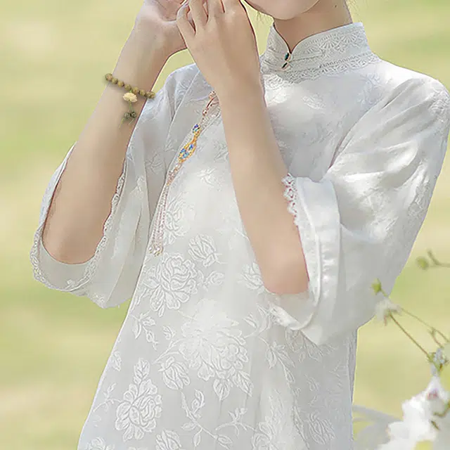琉堇 考神附体 新中式莲花珠吊坠盘玩串珠 国风招财纳福考试考研上岸转运珠 时来运转盘玩串珠#好运 绿檀 手串 男女同款情侣款