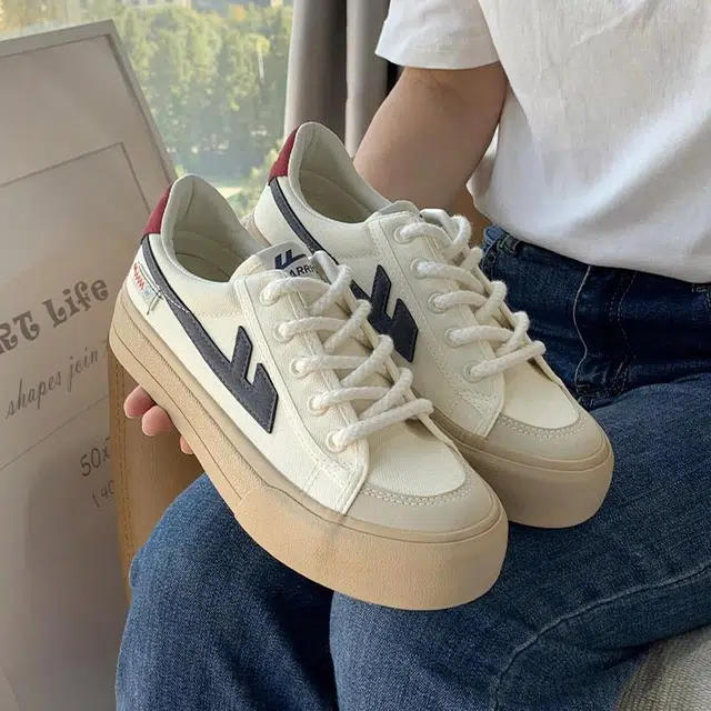 Warrior Canvas Low Blue Beige