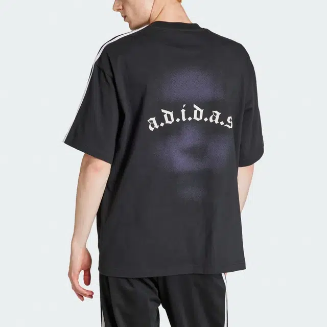 adidas Originals x Korn SS23 Striped Portrait Tee Black