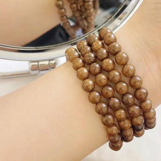 【高品质】 雅谷 上岸招财转运 平安吉祥 如意佛珠 新中式小众设计转运珠念珠 木 手串 男女同款情侣款 金丝檀木