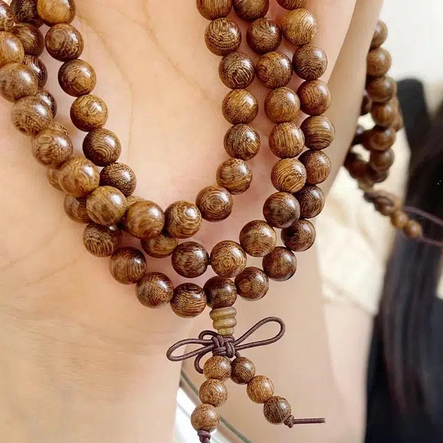 【高品质】 雅谷 上岸招财转运 平安吉祥 如意佛珠 新中式小众设计转运珠念珠 木 手串 男女同款情侣款 金丝檀木