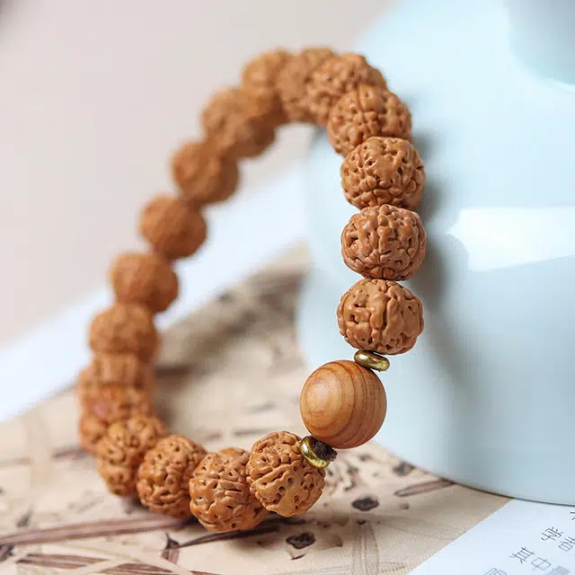 【纳福 好运连绵】 琢玉居 转运珠 新中式国风设计 单圈文玩盘玩 绕指柔 上岸 金刚菩提 手串 男女同款情侣款