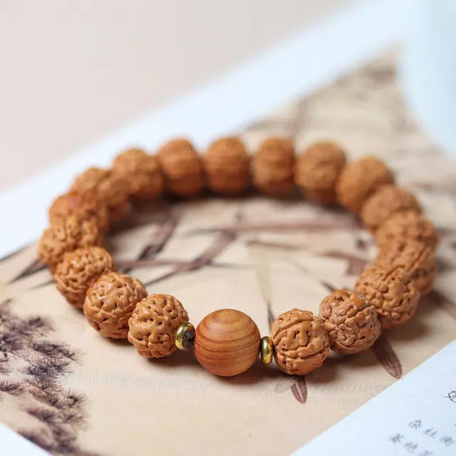 【纳福 好运连绵】 琢玉居 转运珠 新中式国风设计 单圈文玩盘玩 绕指柔 上岸 金刚菩提 手串 男女同款情侣款