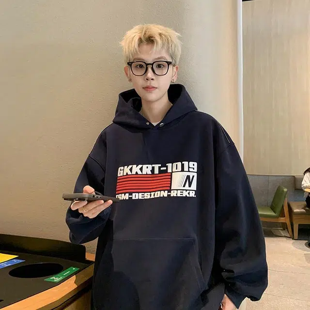 极限涡轮 美式复古重磅工艺字母印花连帽舒适宽松慵懒风时尚潮流个性通勤休闲百搭卫衣 男女同款