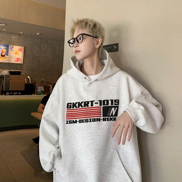 极限涡轮 美式复古重磅工艺字母印花连帽舒适宽松慵懒风时尚潮流个性通勤休闲百搭卫衣 男女同款