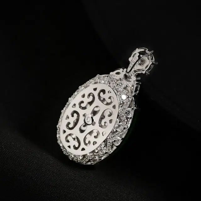 缘钰祥 原创设计高级感气质百搭新中式轻奢锁骨链 玉髓 项链 男女同款情侣款