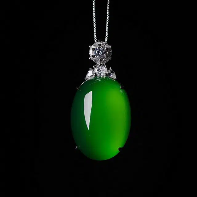 缘钰祥 原创设计高级感气质百搭新中式轻奢锁骨链 玉髓 项链 男女同款情侣款