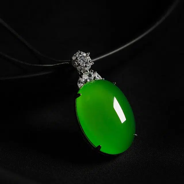 缘钰祥 原创设计高级感气质百搭新中式轻奢锁骨链 玉髓 项链 男女同款情侣款