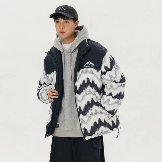 啄木鸟 宽松立领面包服潮流百搭棉服 男女同款 卡其