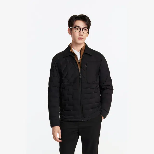 九牧王男裤专家 保暖舒适精致时尚羽绒服 男款