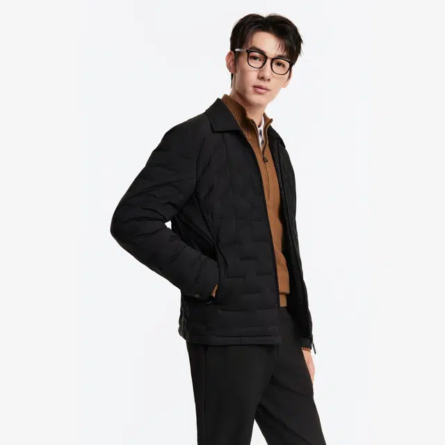 九牧王男裤专家 保暖舒适精致时尚羽绒服 男款