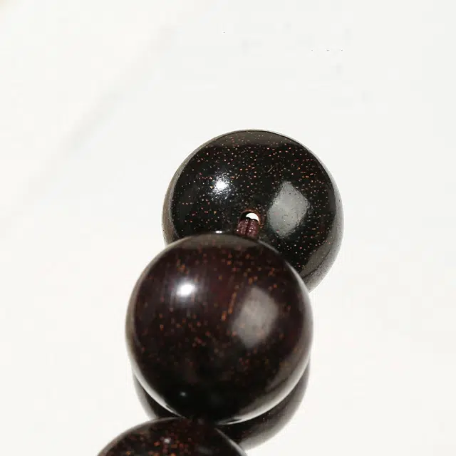 琢玉居 单圈文玩佛珠老料满金星檀香 复古国潮 轻奢大气 好运 檀木 木作手串 男女同款情侣款