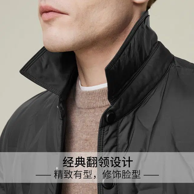 红豆 翻领商务休闲百搭羽绒服 男款