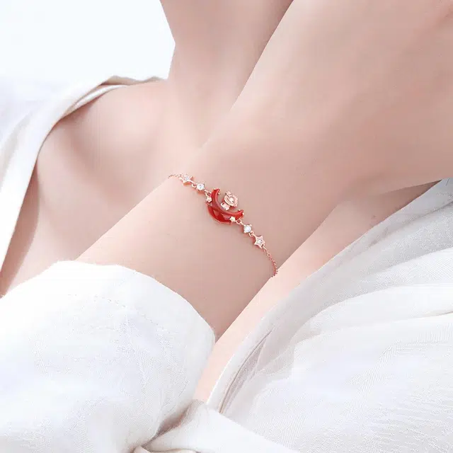 恋朵 蛇年本命年 生肖顺利 星月守护 #好运 玛瑙 手链 女款