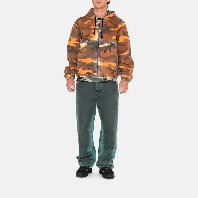 Stussy SS23 Spray Dye Hooded Work Jacket