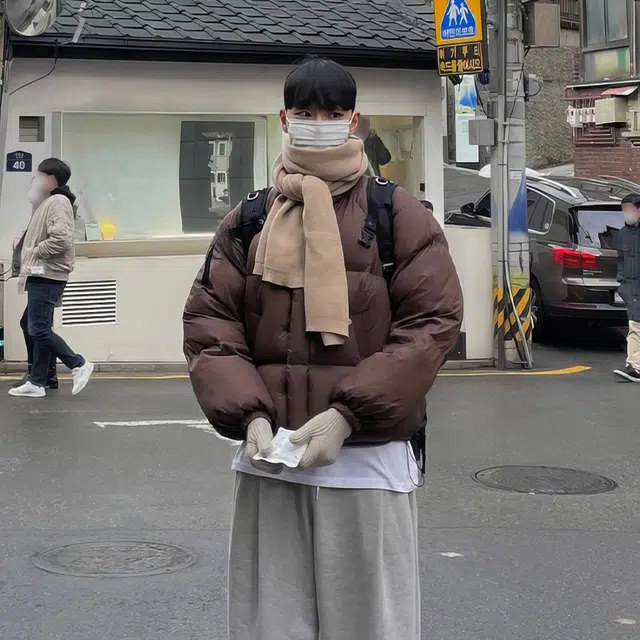 我是大卫 立领高级痞帅加厚保暖面包棉服 男女同款