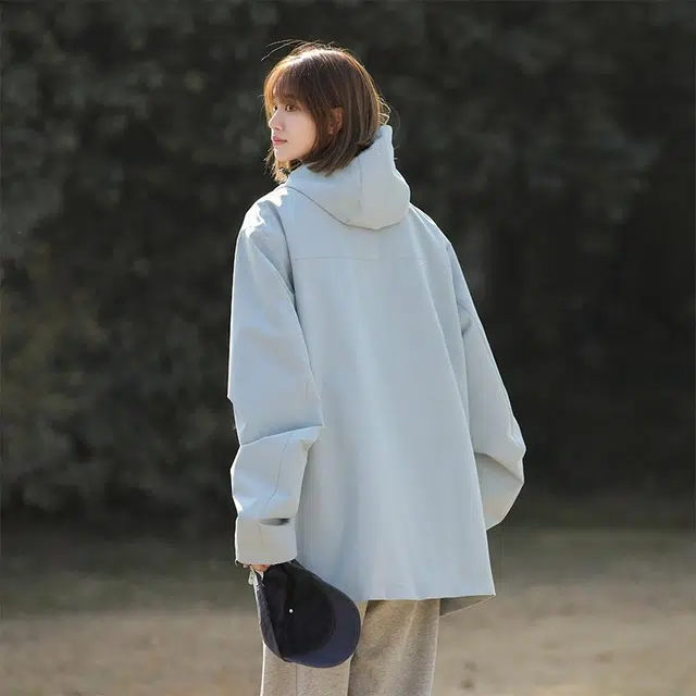 雅鹿  基础款简约纯色时尚百搭  防水防风防紫外线透气冲锋衣 男女同款 以太蓝