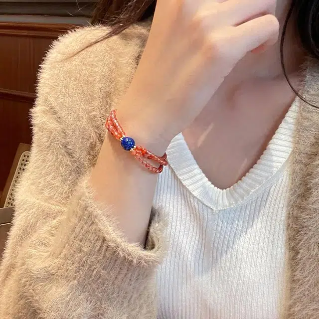 琳琯瑛 新中式国风小众设计高级感轻奢气质好运本命年 南红 手串 女款