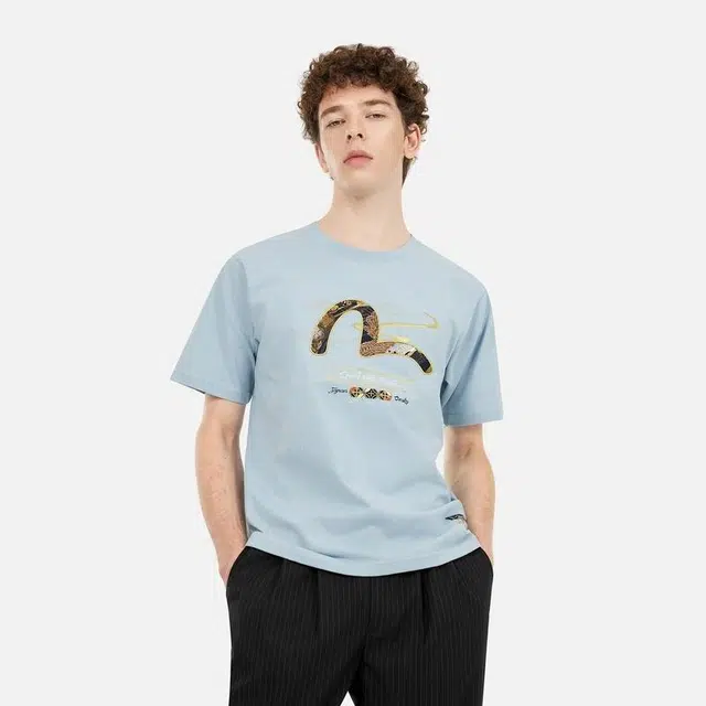 EVISU Seagull Embroidery Tee