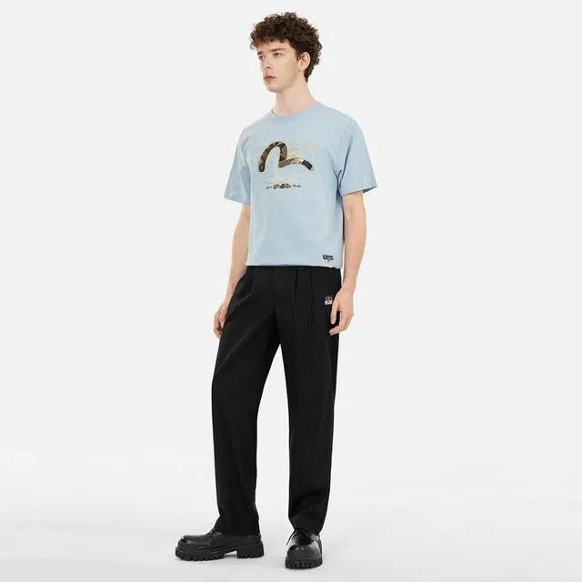 EVISU Seagull Embroidery Tee