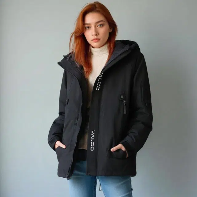 雅鹿  山系户外可脱卸内胆连帽三合一  防水防风保暖冲锋衣 男女同款