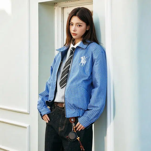 HARSH AND CRUEL Reversible Embroidered Jacket Navy