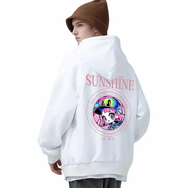 【dme】 潮流印花美式高街宽松百搭时尚休闲连帽卫衣 男女同款