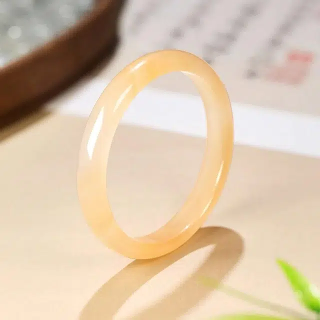 兰慕茵诺 轻奢小众时尚锦鲤色福气镯 学业上岸转运 清冷感美人 新中式国风温柔甜美 古风汉服旗袍  金榜题名 #好运 玉髓 手镯 女款