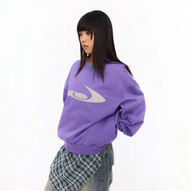 江南先生 美式复古撞色印花压褶廓形休闲宽松卫衣 男女同款