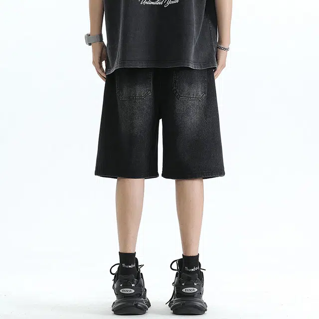 FRQ Vintage Washed Wide Leg Jeans