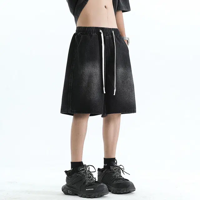 FRQ Vintage Washed Wide Leg Jeans