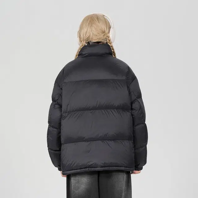 鸭鸭 立领时尚潮流经典撞色宽松舒适保暖防风防寒拉链长袖面包服百搭休闲羽绒服 男女同款