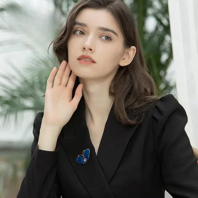 兰盈 蝴蝶 轻奢小众 合金 胸针 女款