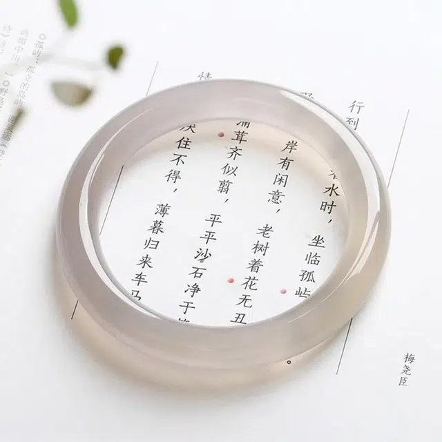 一世倾 新中式国潮气质优雅轻奢精致高级感温柔古风清冷感小众设计汉服旗袍日常百搭饰品烟灰色好运 玛瑙 手镯 男女同款情侣款