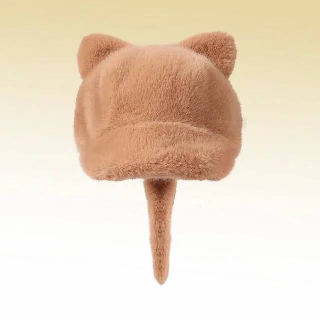 南极人 可爱猫咪鸭舌帽小众设计毛绒尾巴网红秋冬季保暖东北哈尔滨旅游防寒棒球帽 加厚 帽子 女款