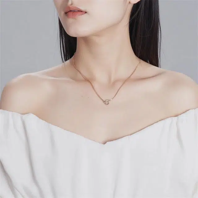 纪梵希 圆型装饰 仿水晶 项链 男女同款情侣款