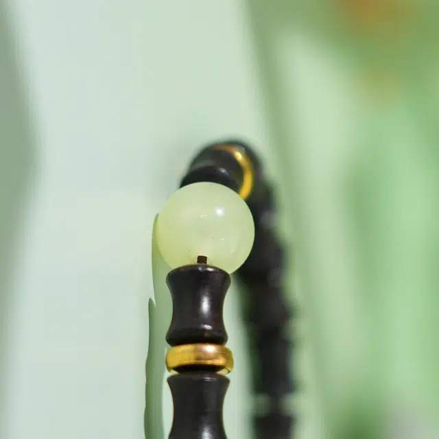 天台山 【天台山官方已祝福加持】天台山竹檀环韵节节高升跑环时尚好运转运 黑檀 木作手串 男女同款情侣款