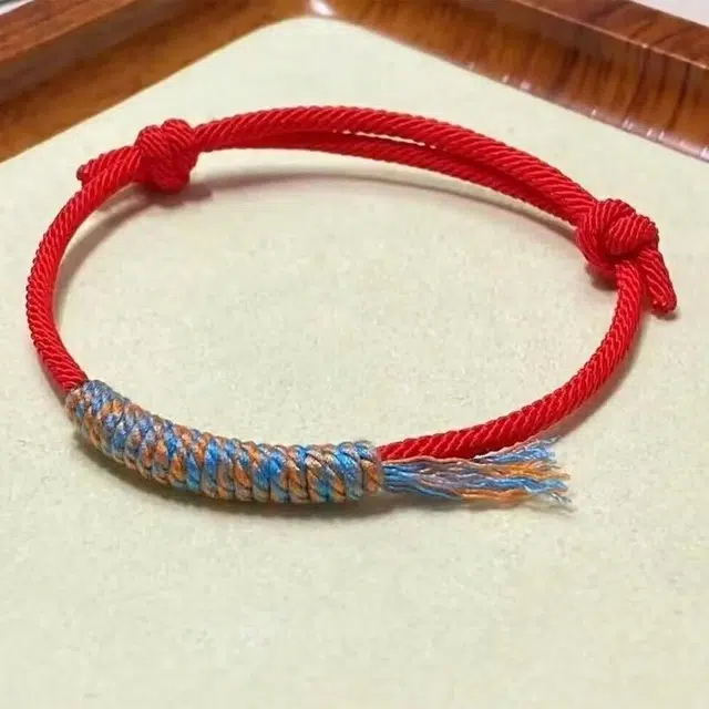 繁花笺 吉祥如意 五彩 大方简约时尚 织物 手绳 男女同款情侣款
