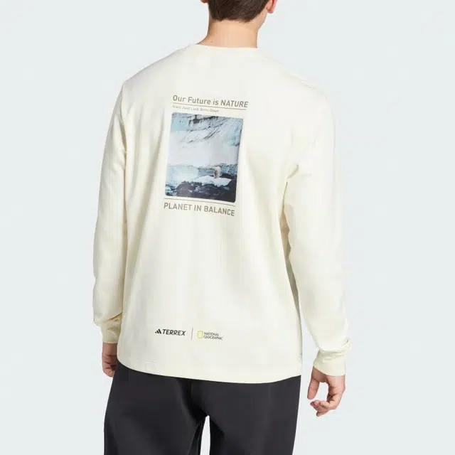 adidas Terrex National Geographic Long Sleeve Tee White