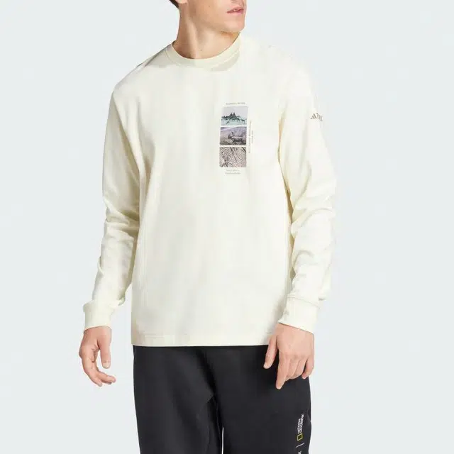 adidas Terrex National Geographic Long Sleeve Tee White