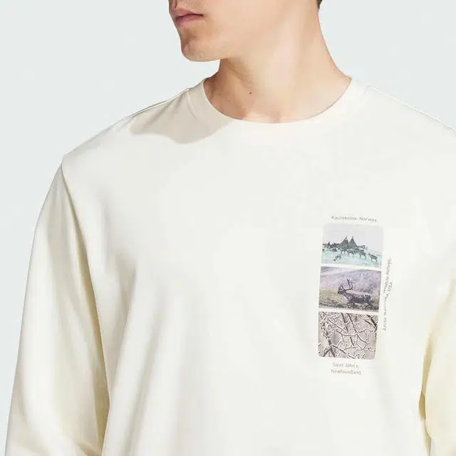 adidas Terrex National Geographic Long Sleeve Tee White