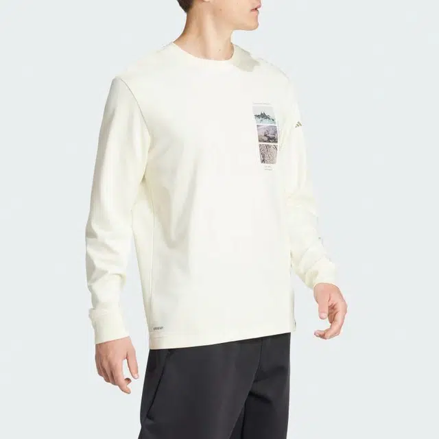 adidas Terrex National Geographic Long Sleeve Tee White