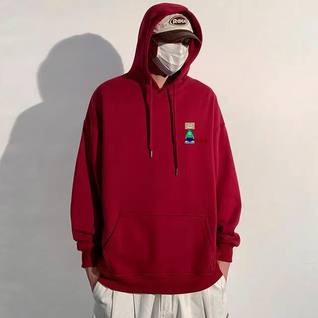 【dme】 创意机器人潮牌休闲连帽长袖卫衣 男女同款