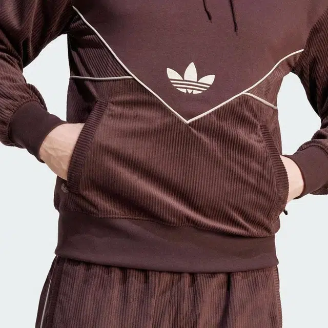 adidas originals Adicolor Seasonal Corduroy Hoodie Logo