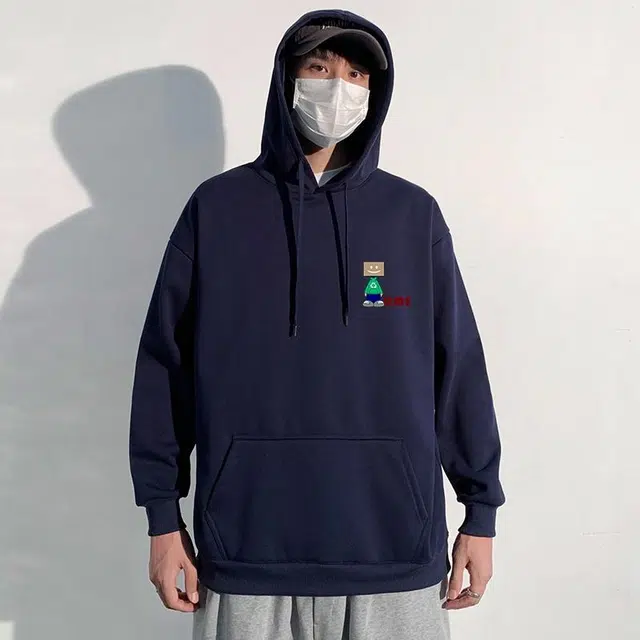 【dme】 创意机器人潮牌休闲连帽长袖卫衣 男女同款