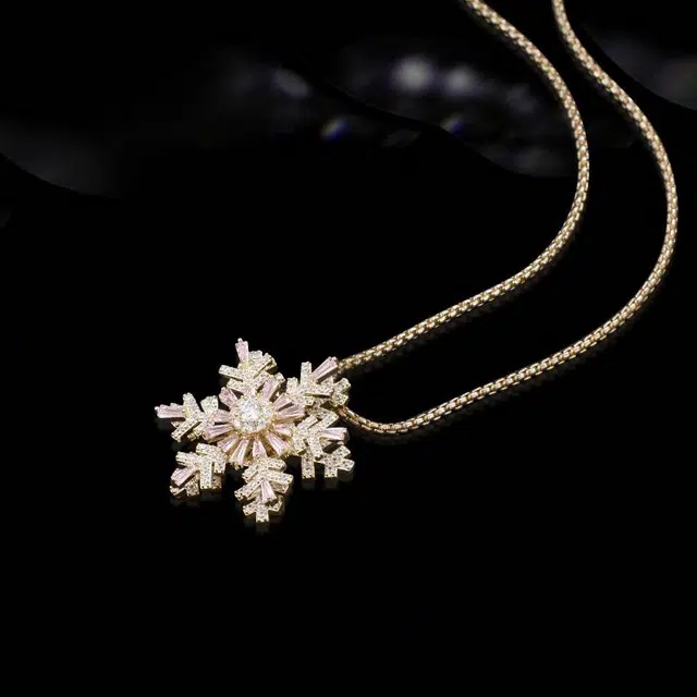 兰盈 雪花轻奢小众 环保合金 胸针 男女同款情侣款