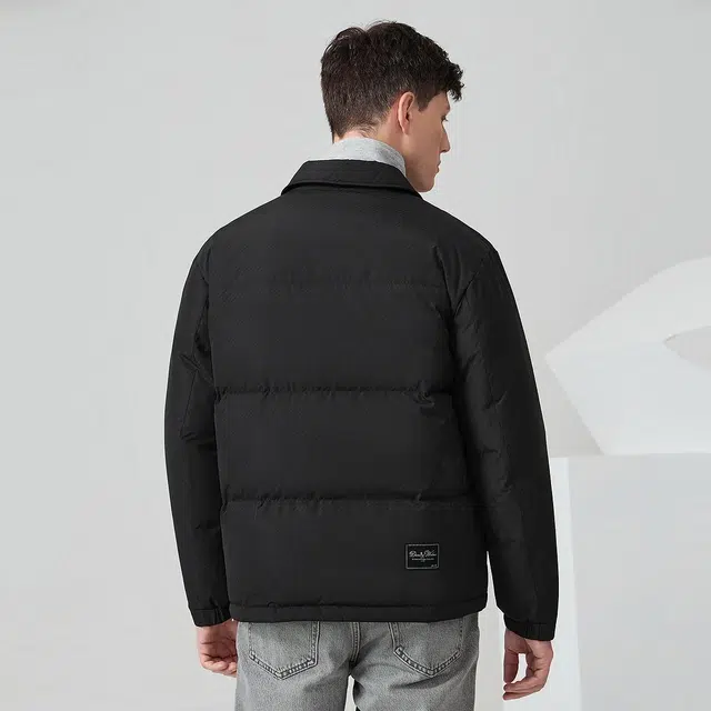 与狼共舞 潮流时尚翻领羽绒服 男款