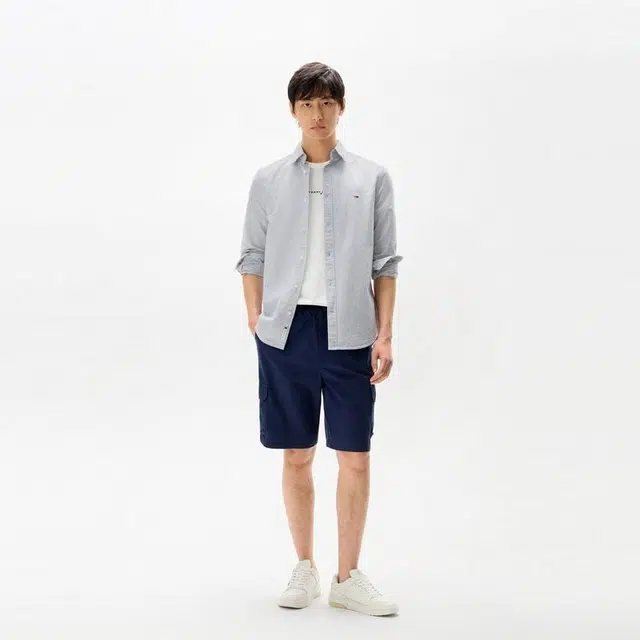 Tommy Hilfiger Oxford Stripe Shirt Slim Fit Long Sleeve