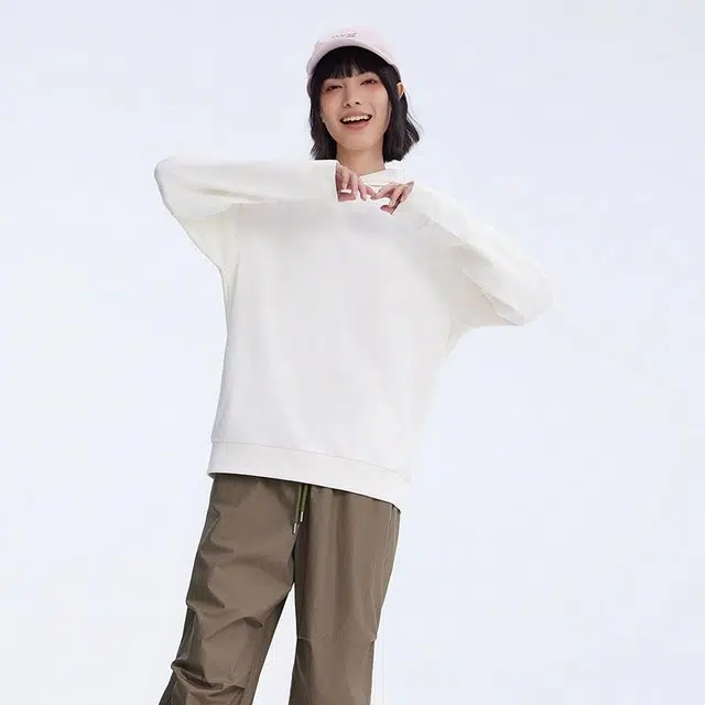 美特斯邦威 纯色印花连帽舒适百搭卫衣 男女同款