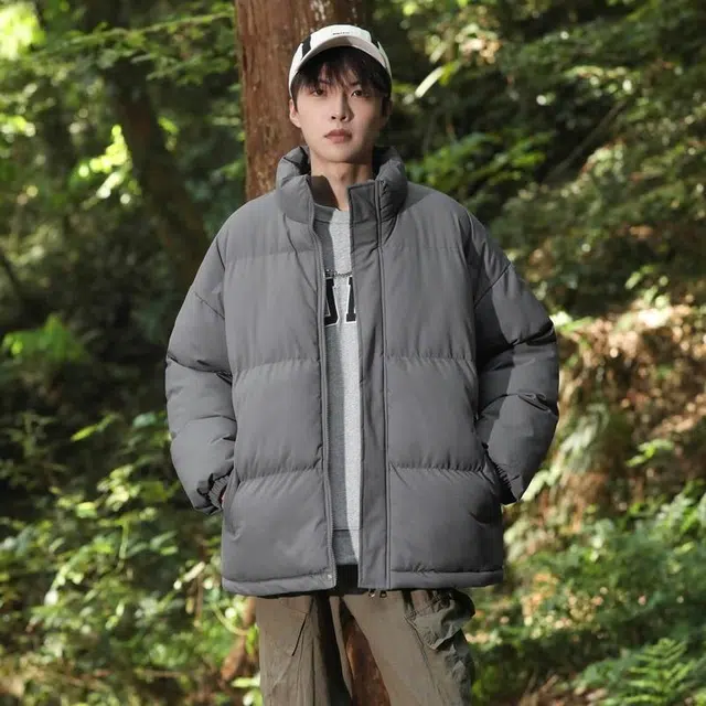 快鱼 学生党好物韩系街头氛围感时尚简约保暖防风舒适宽松抗寒日常经典基础款百搭棉服 男女同款